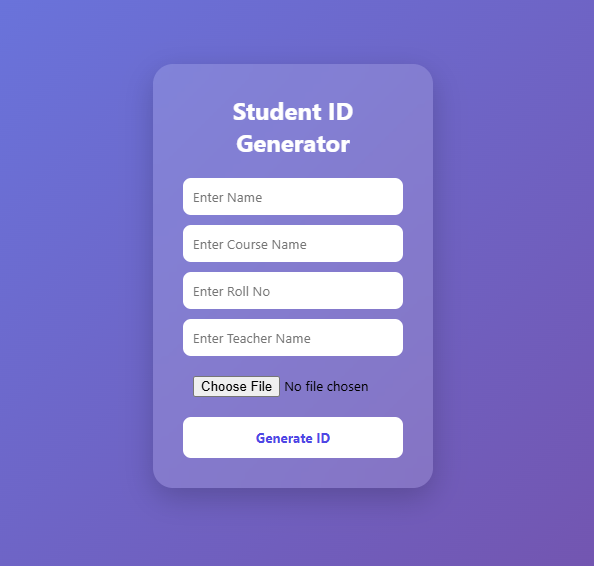Student ID Generator